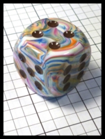 Dice : Dice - 6D Pipped - Multi Color Chessex Menagerie Large - Gen Con Aug 2014